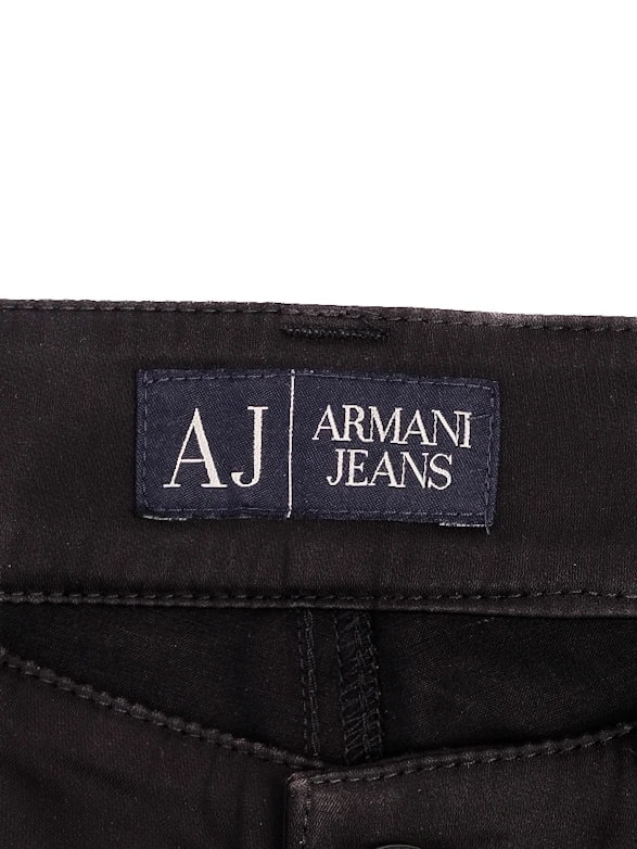 Armani Jeans Black Cotton Casual — 3