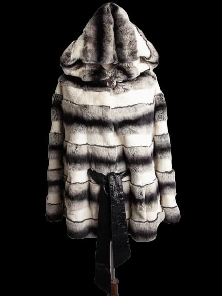 Cassie Gray Fur Coat — photo 1