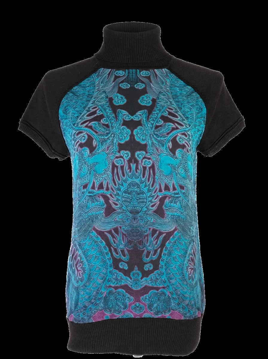 Roberto Cavalli Black Wool Turtleneck — 1