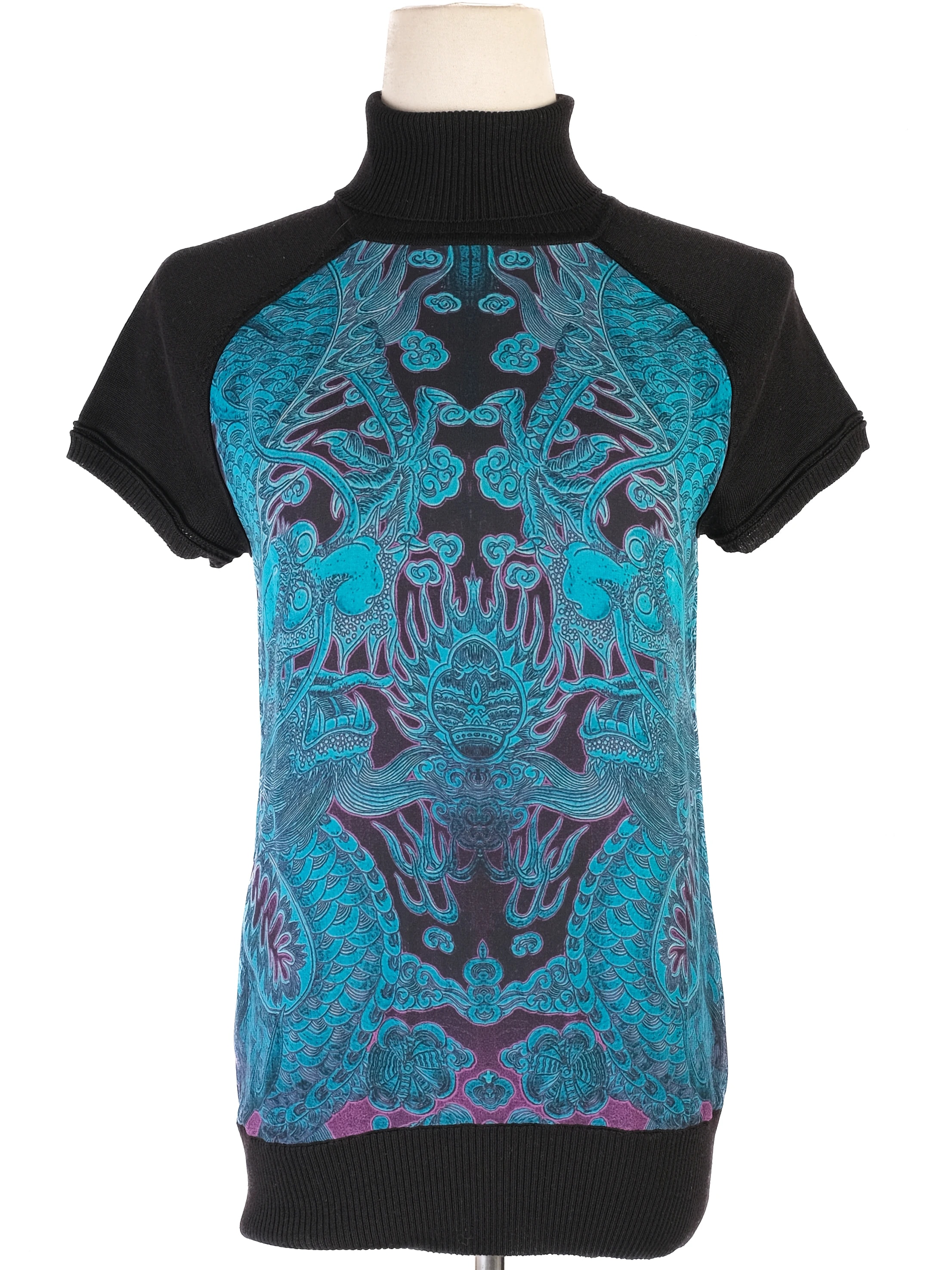 Roberto Cavalli Black Wool Turtleneck — 3