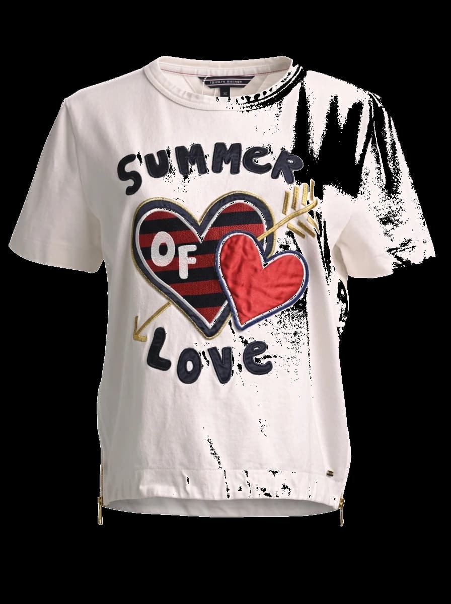 Tommy Hilfiger White Cotton T-Shirt — photo 1