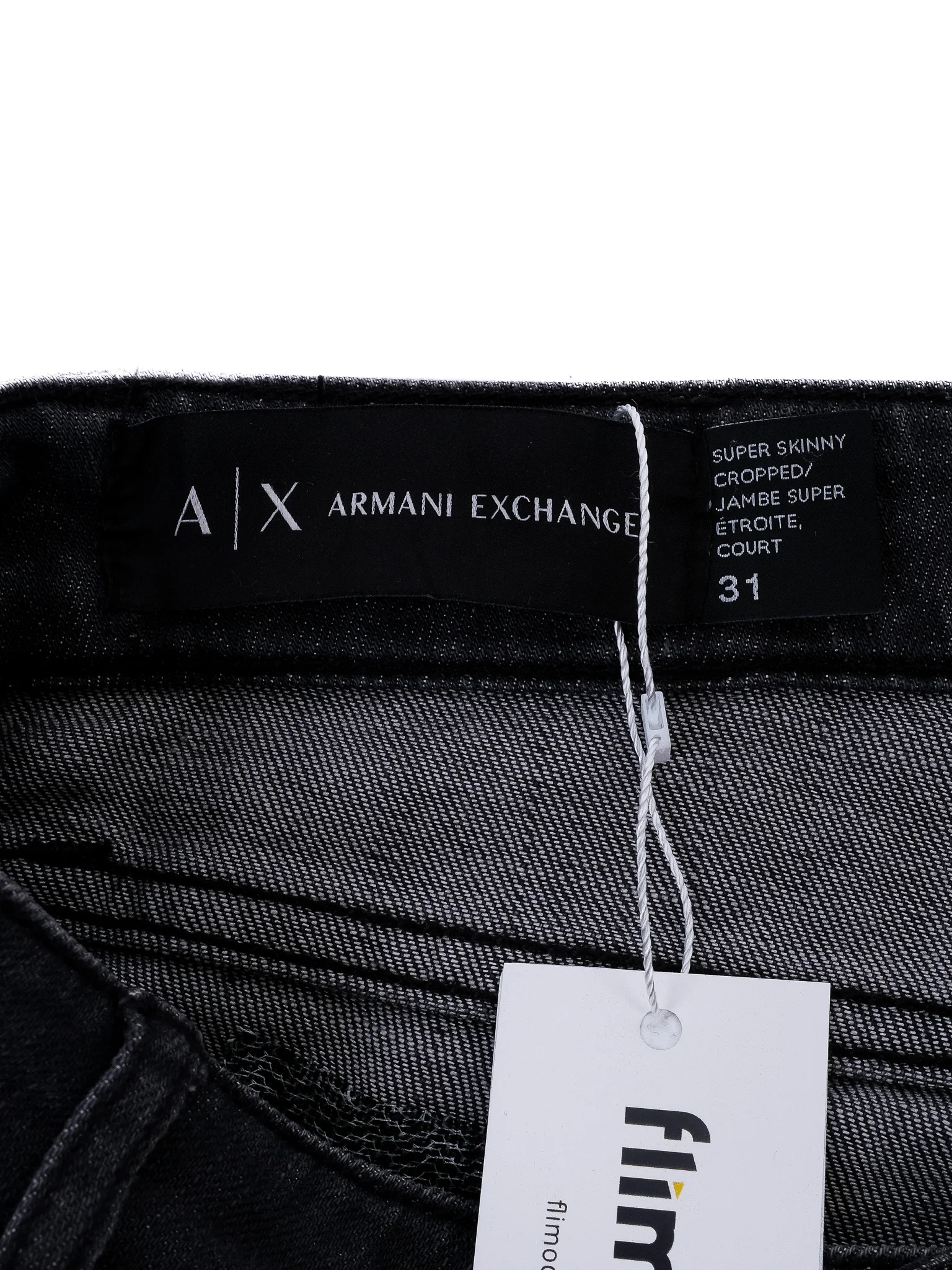 Armani Exchange Gray Cotton Skinny Jeans — 2