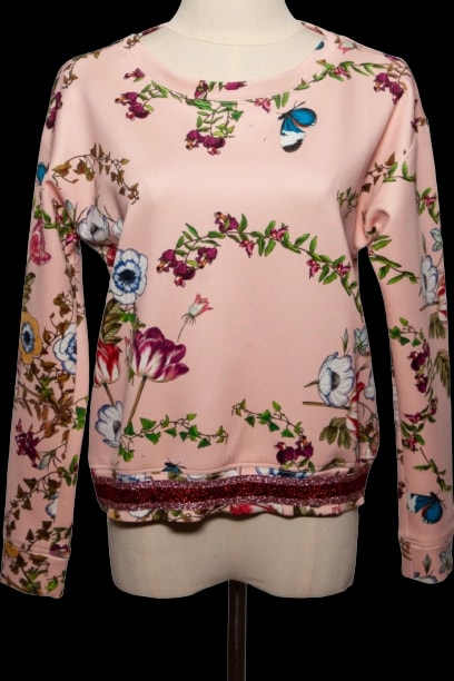 Intrend Pink Polyester Pullover — 1