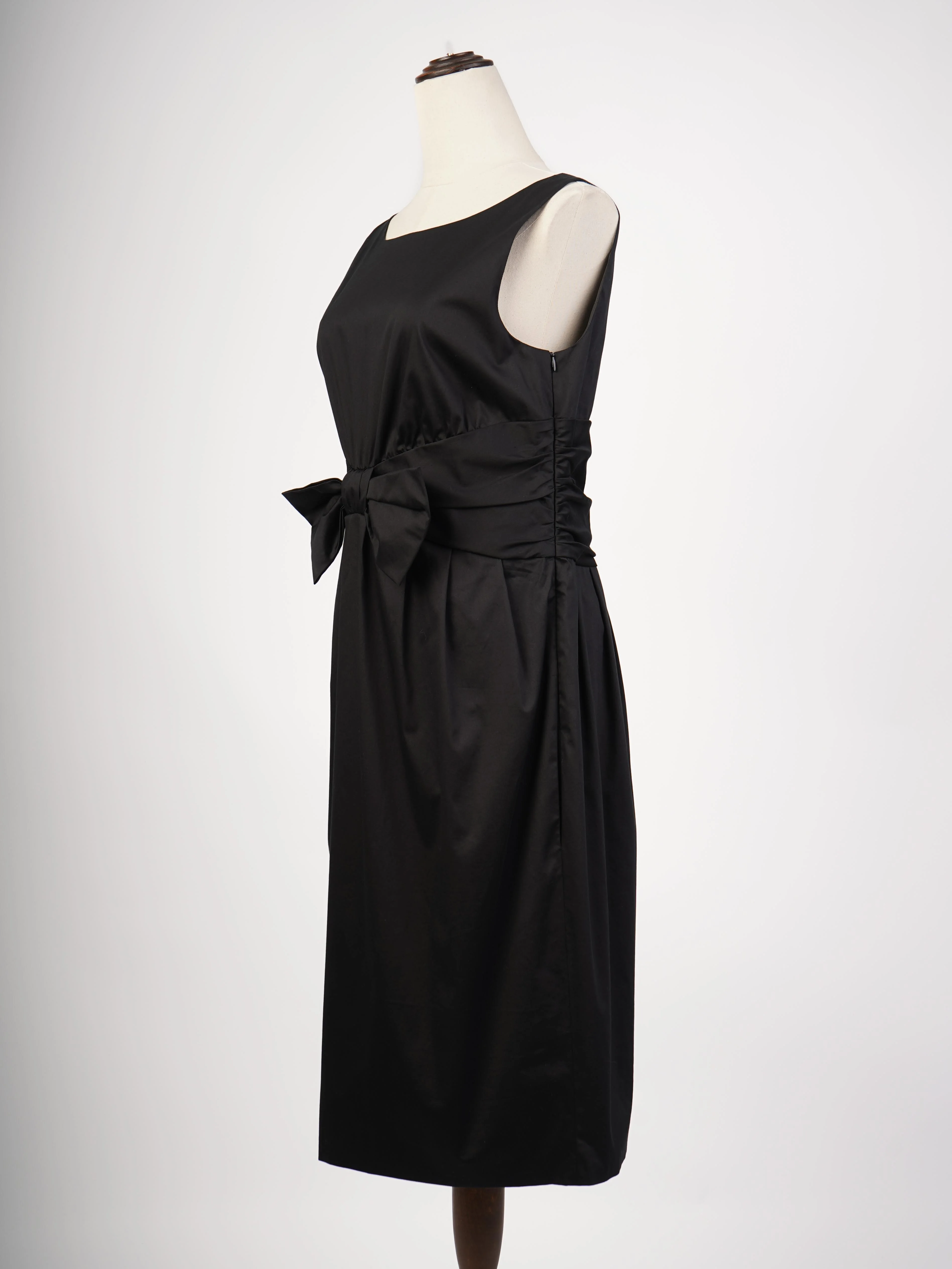 Moschino Black Cotton Sleeveless Dress — 3