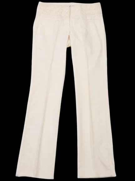 Red Valentino Yellow Wool Trousers — photo 1
