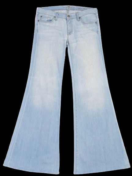 For all 7 mankind Blue Cotton Mom Jeans — 2