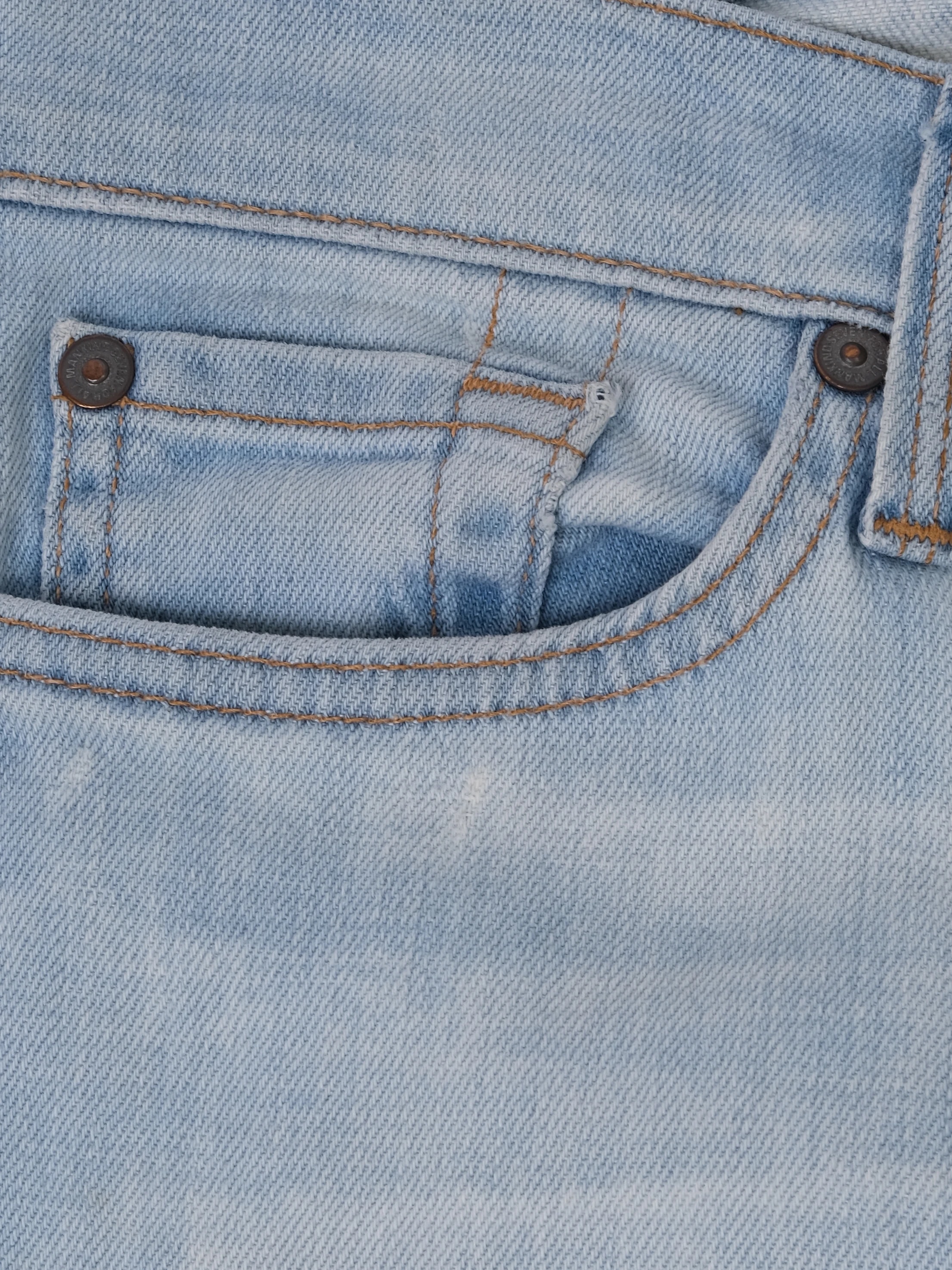 For all 7 mankind Blue Cotton Mom Jeans — 3