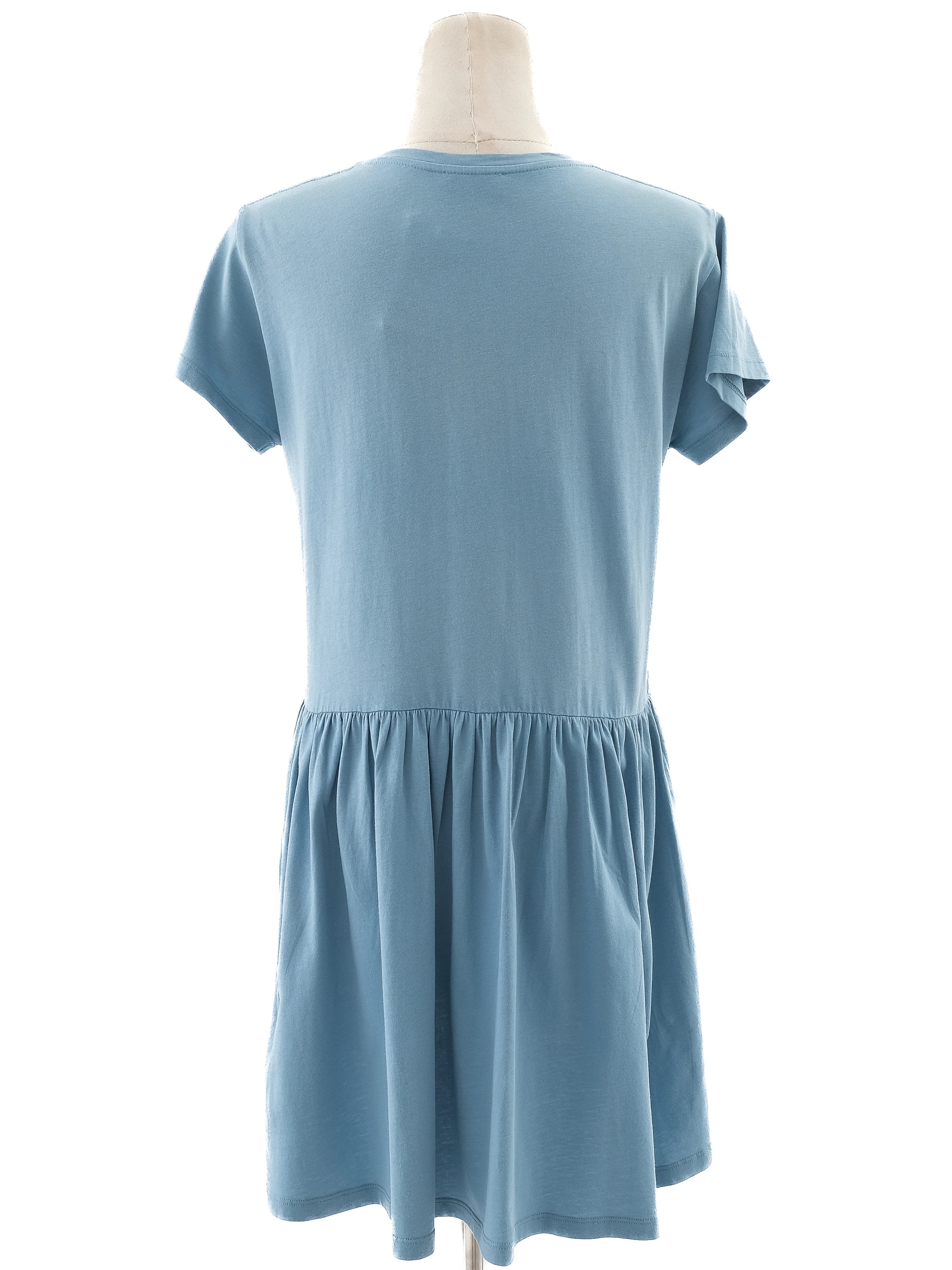 Elisabetta Franchi Blue Cotton Casual Dress — 3
