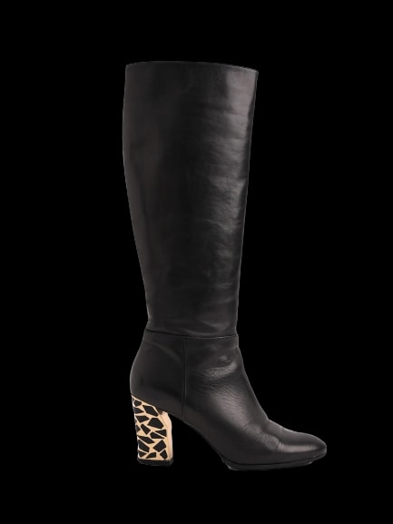 Casadei Black Leather Boots — 1