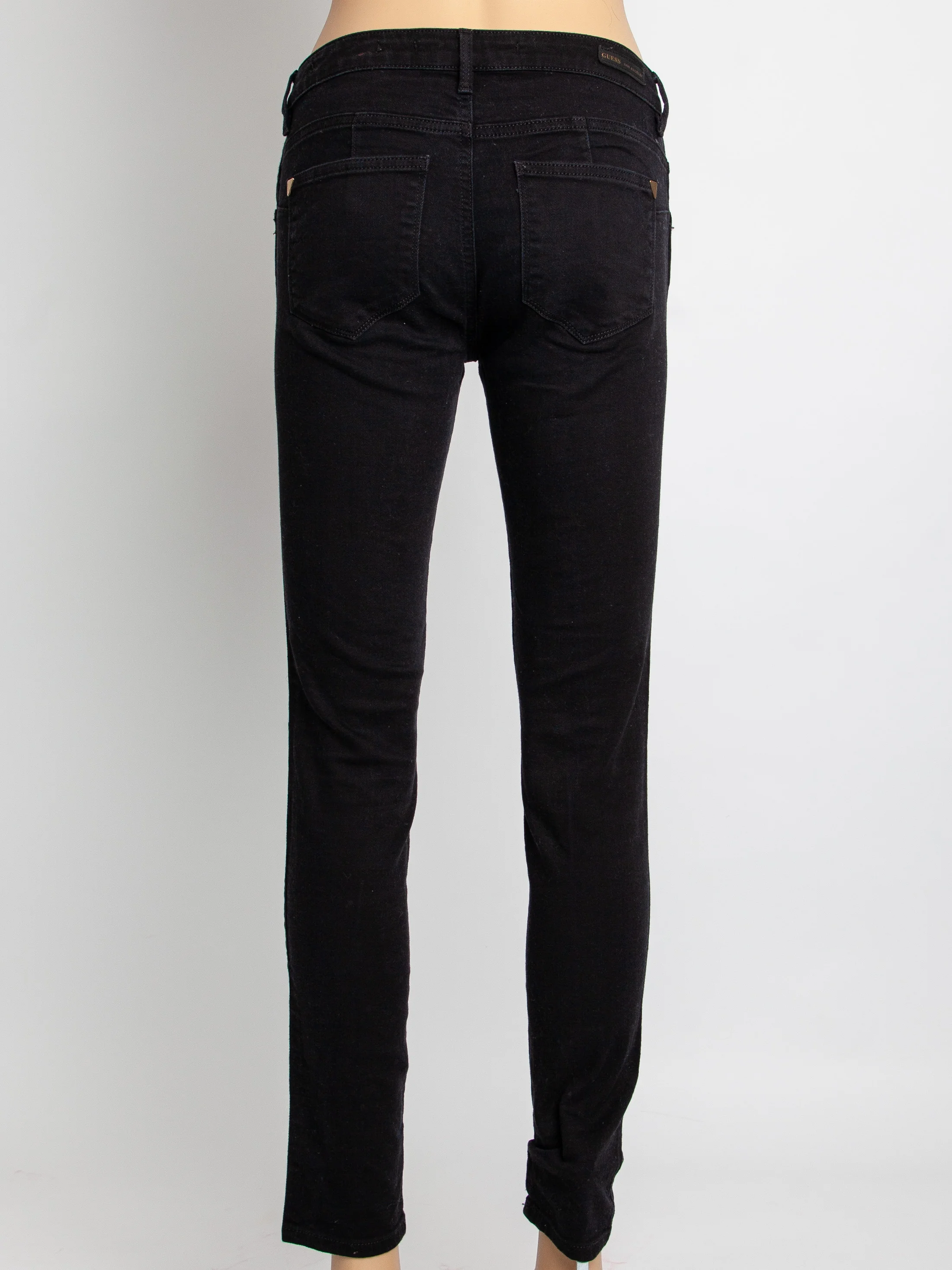 Guess Black Cotton Casual Trousers — 3