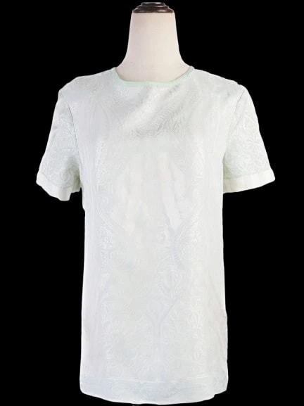 Roberto Cavalli Green Silk T-Shirt — 1