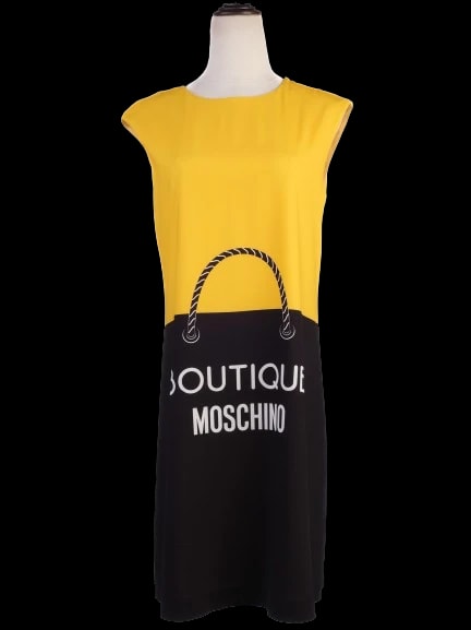 Moschino Yellow Polyester Cocktail Dress — 1