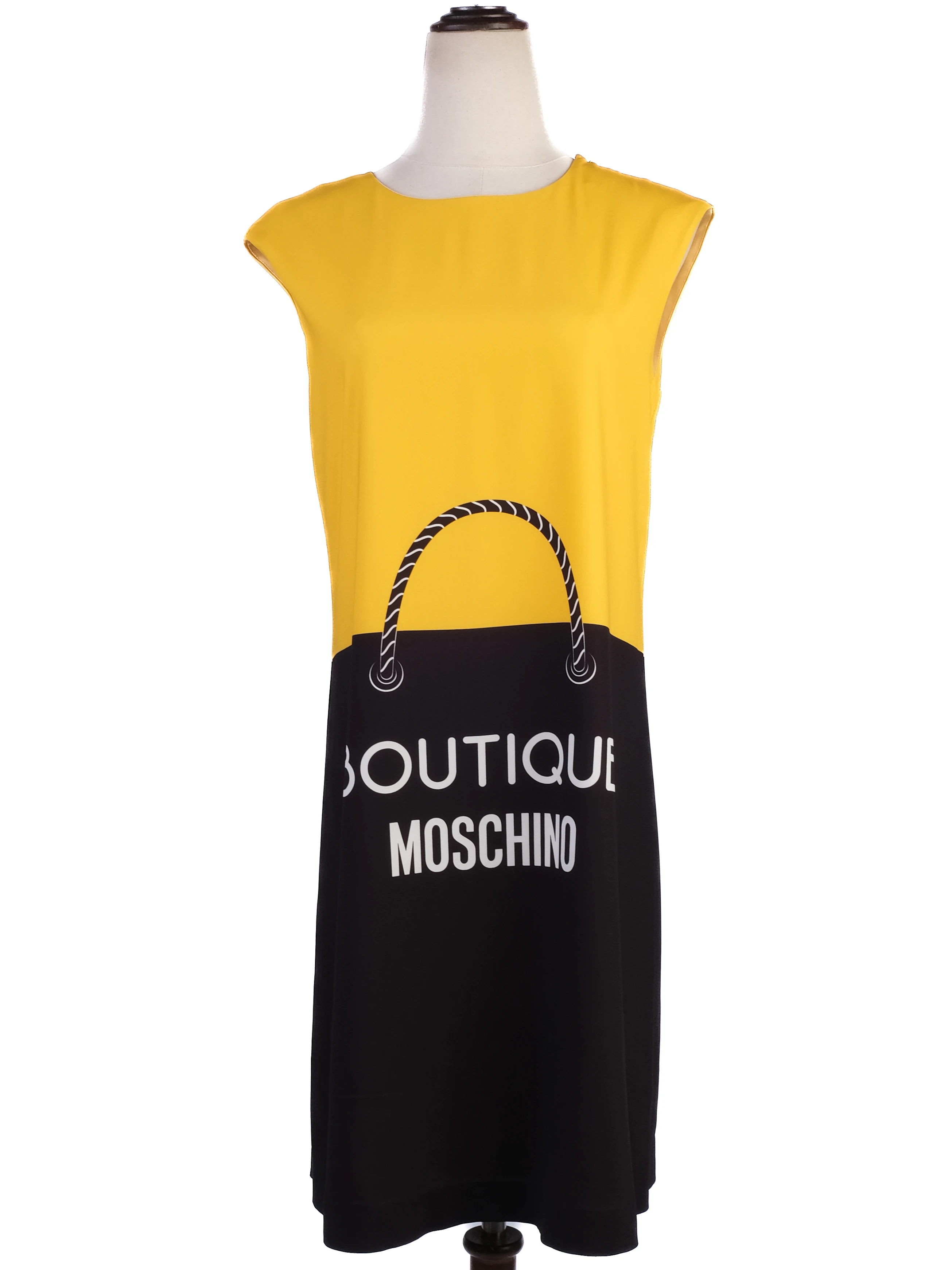 Moschino Yellow Polyester Cocktail Dress — 2