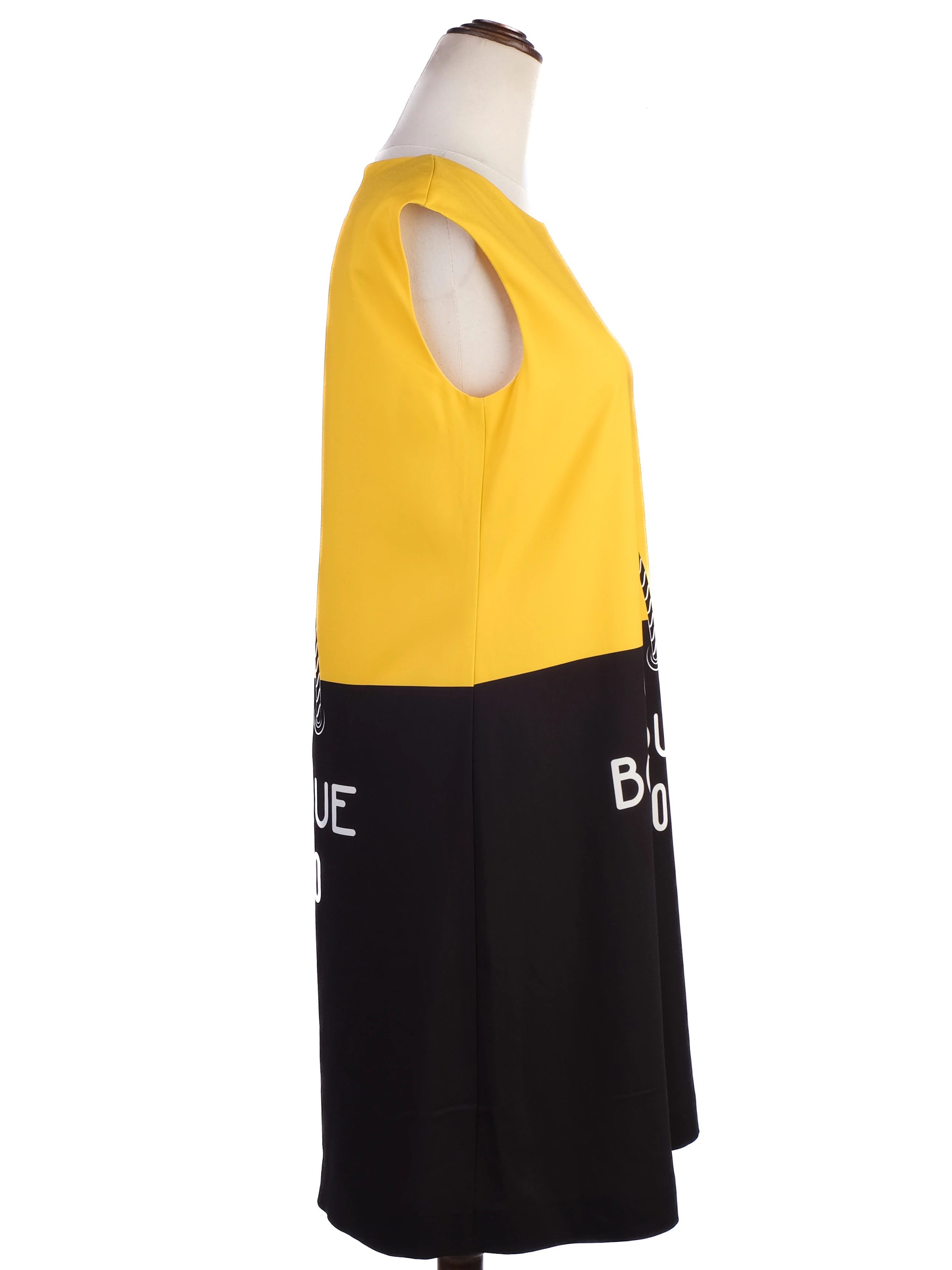 Moschino Yellow Polyester Cocktail Dress — 3