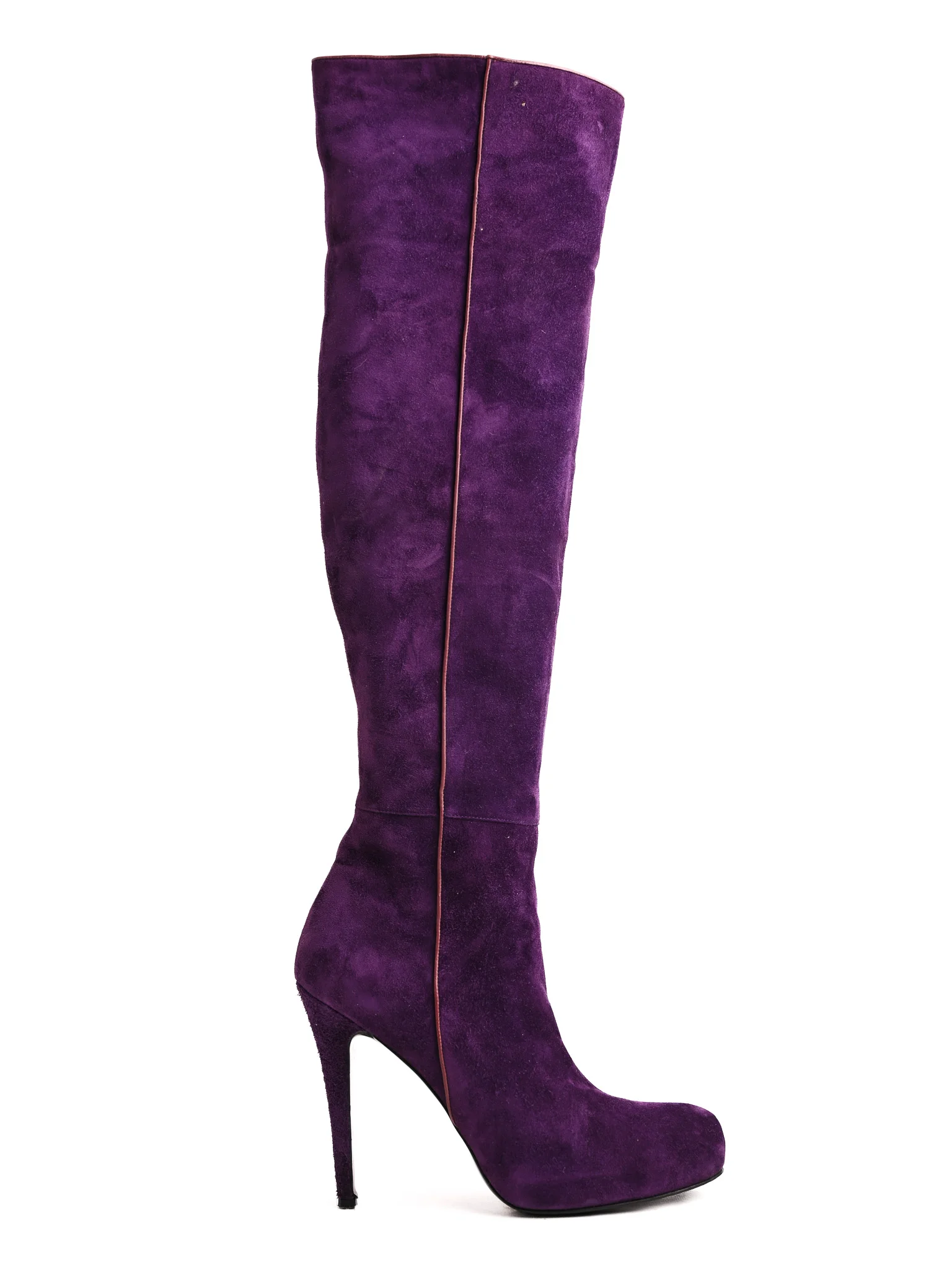 Bruno Frisoni Purple Leather Boots — 2