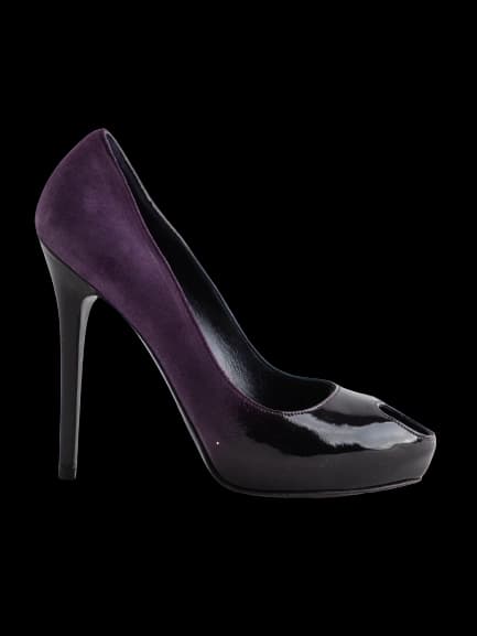 Alexander McQueen Purple Lacquer Pumps — photo 1