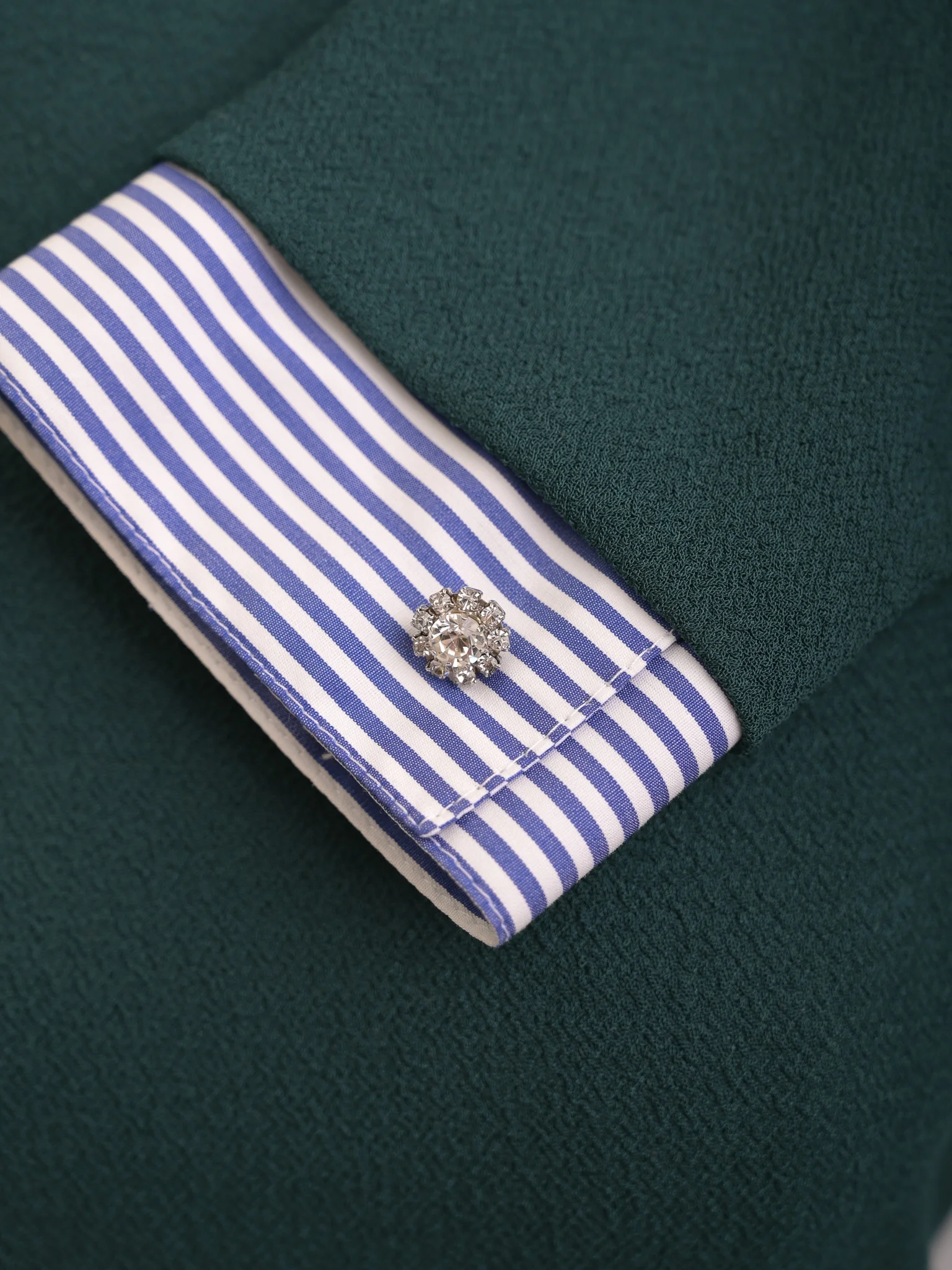 Sandro Green Cotton Mini Dress — 3