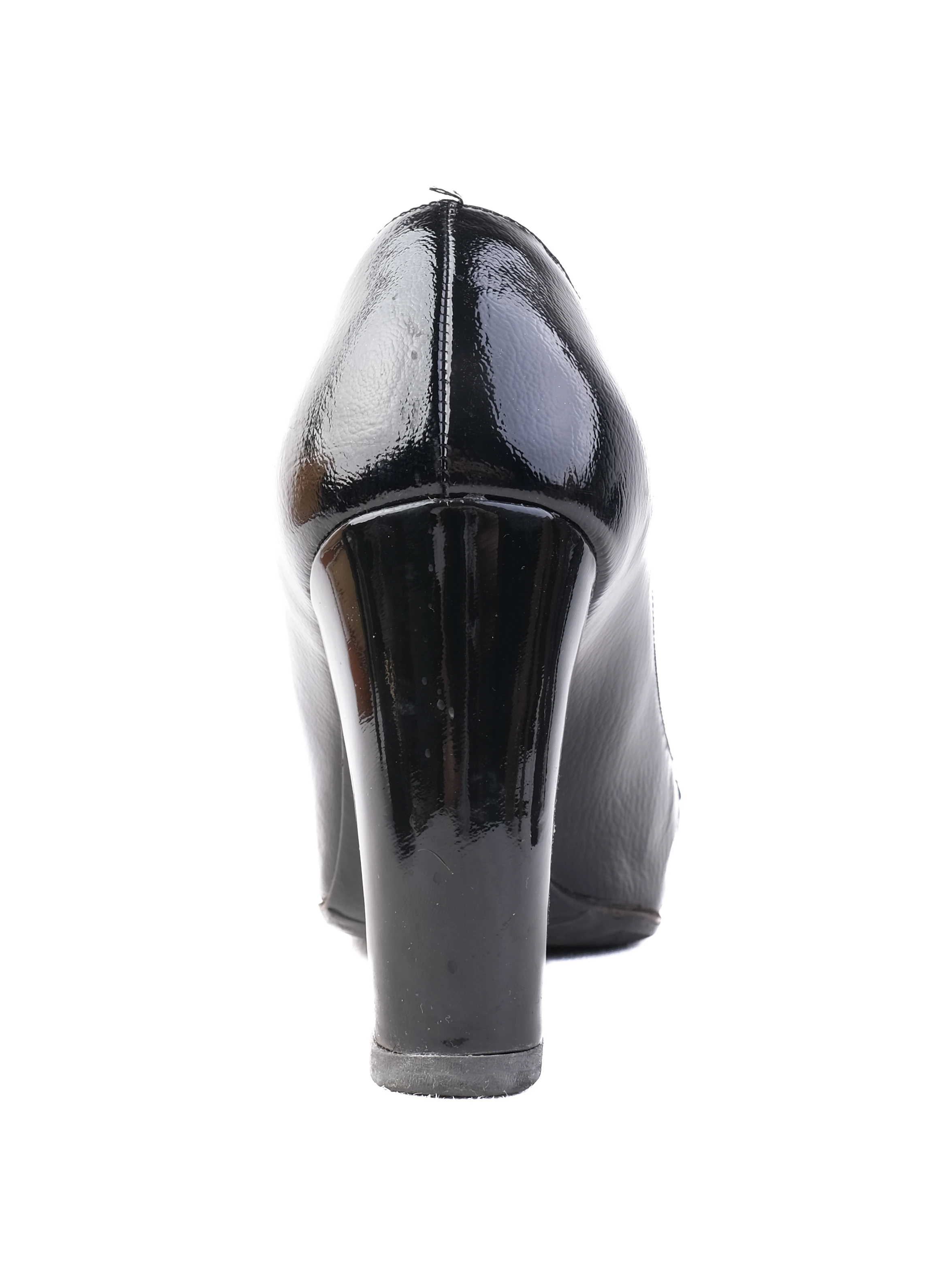 Salvatore Ferragamo Black Leather Pumps — 2