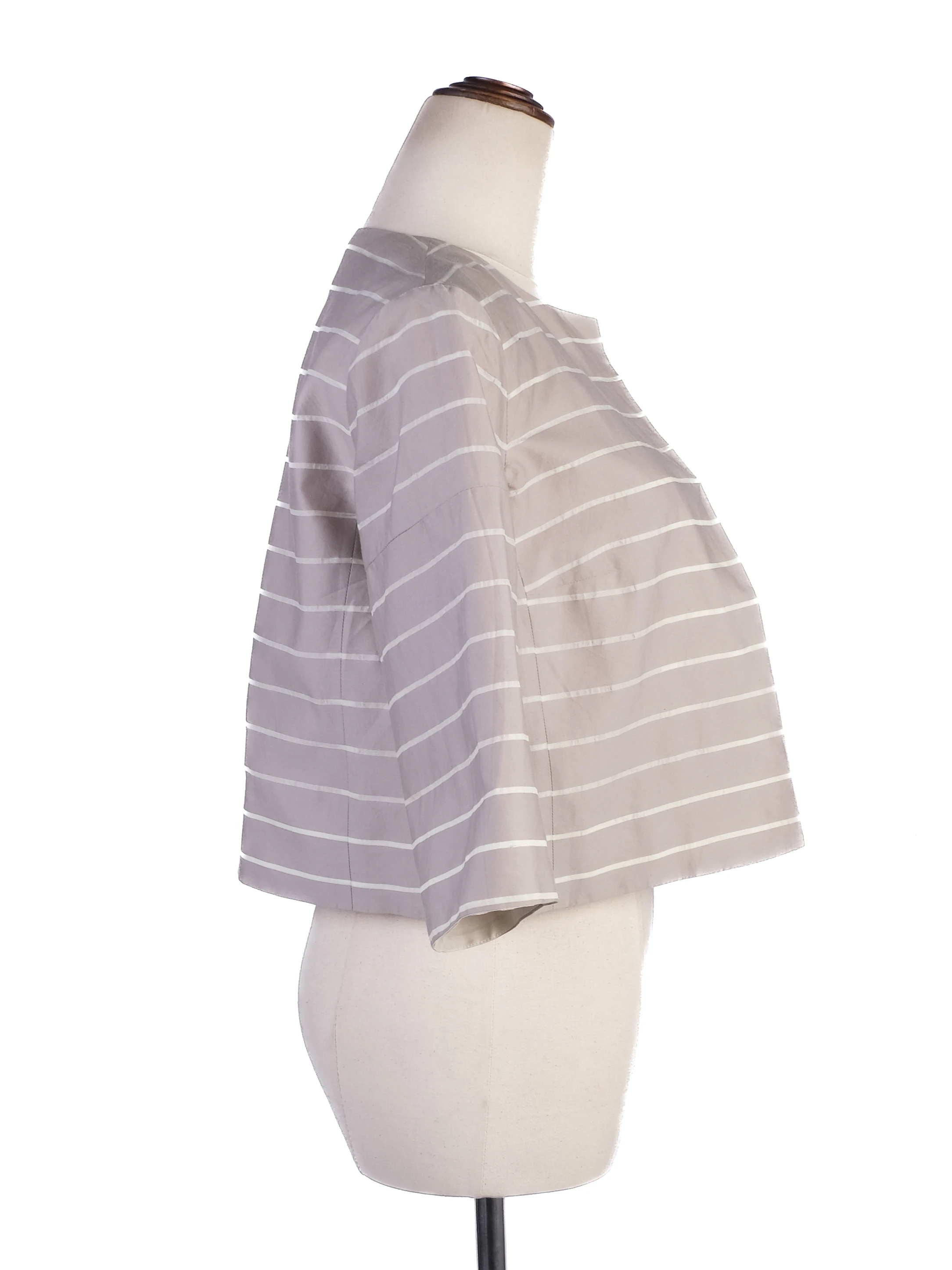 Weekend MaxMara Gray Cotton Blazer — 2