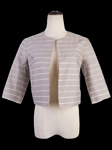 Weekend MaxMara Gray Cotton Blazer — 1