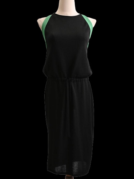 Iceberg Black Viscose Sleeveless Dress — 1