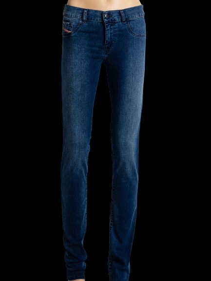 Diesel Blue Cotton Straight Jeans — 1