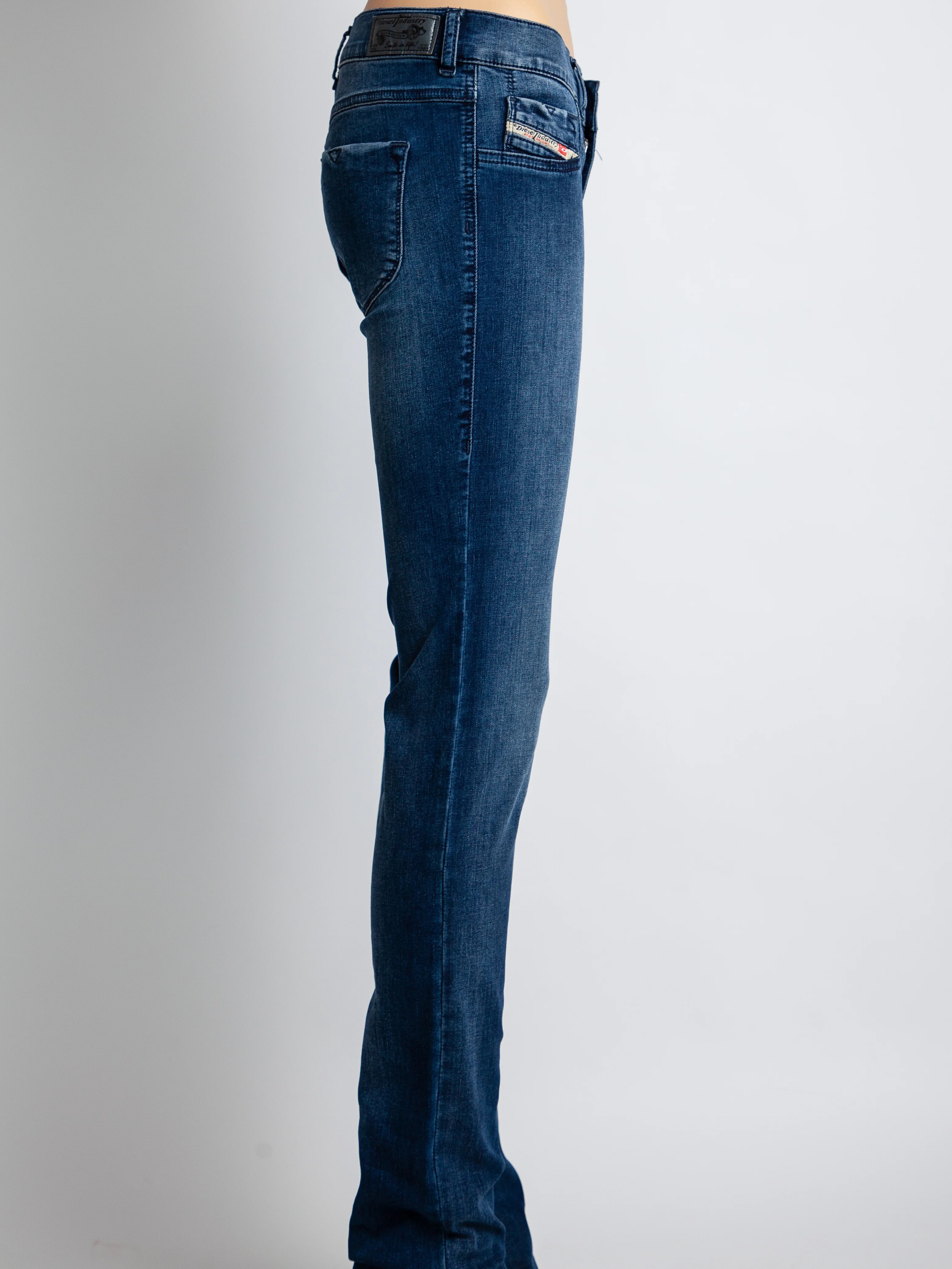 Diesel Blue Cotton Straight Jeans — 3