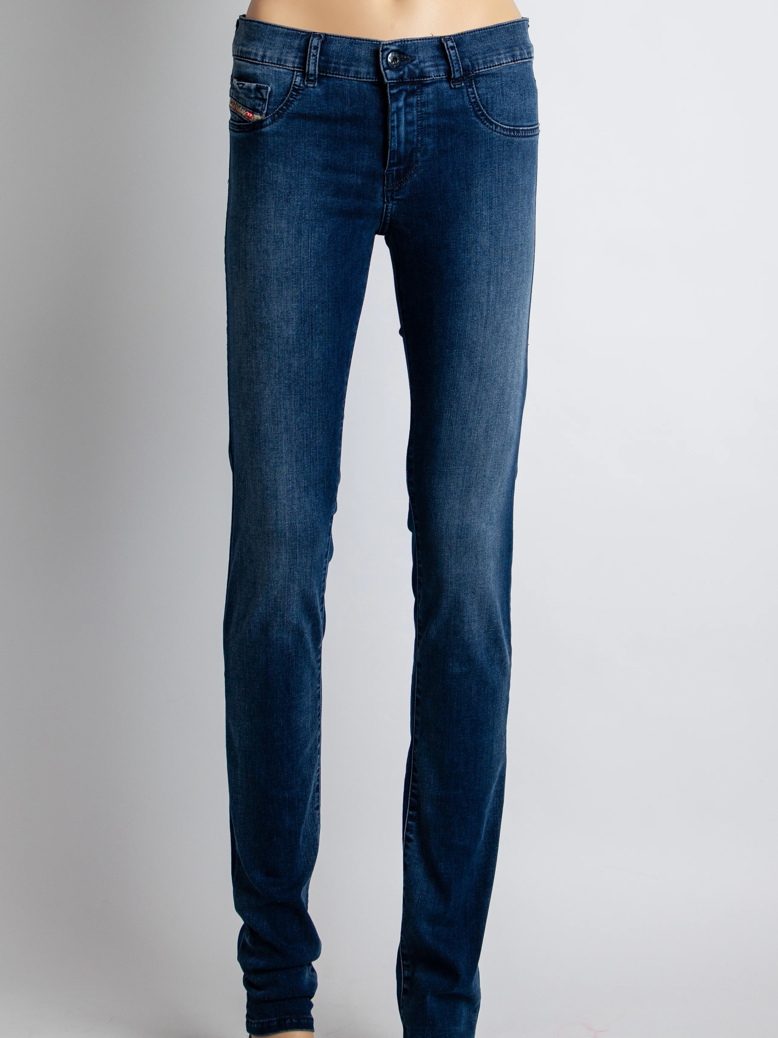 Diesel Blue Cotton Straight Jeans — 2