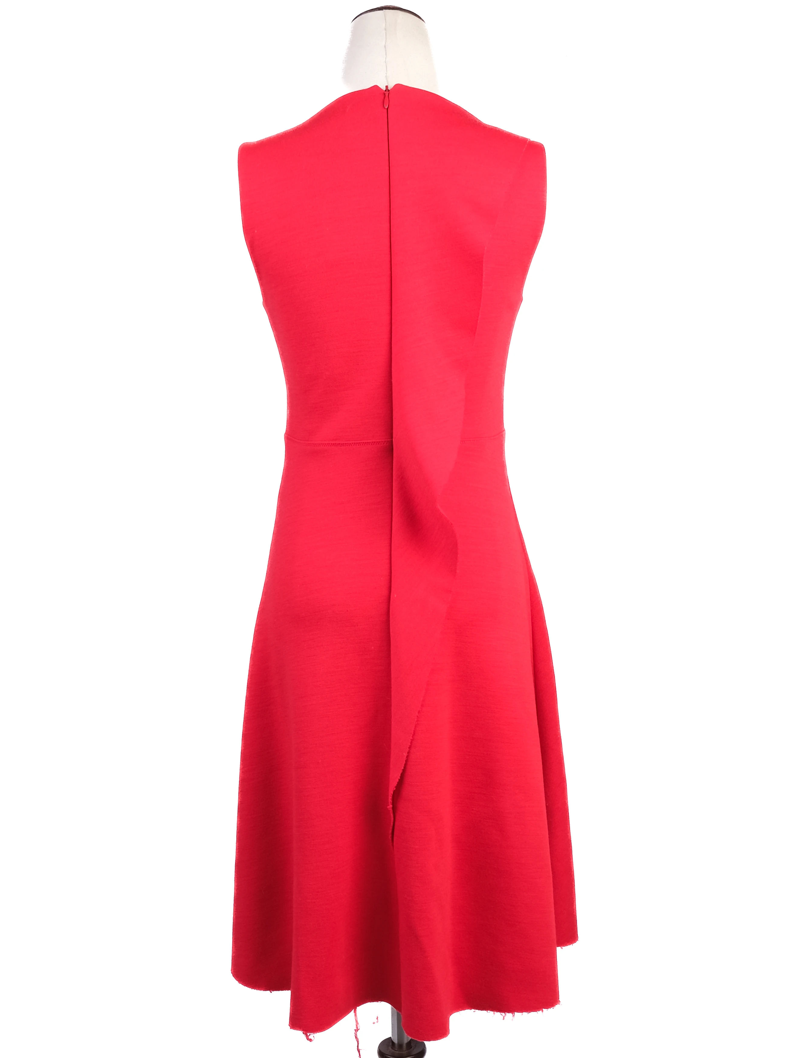 Joseph Red Wool Cocktail Dress — 3