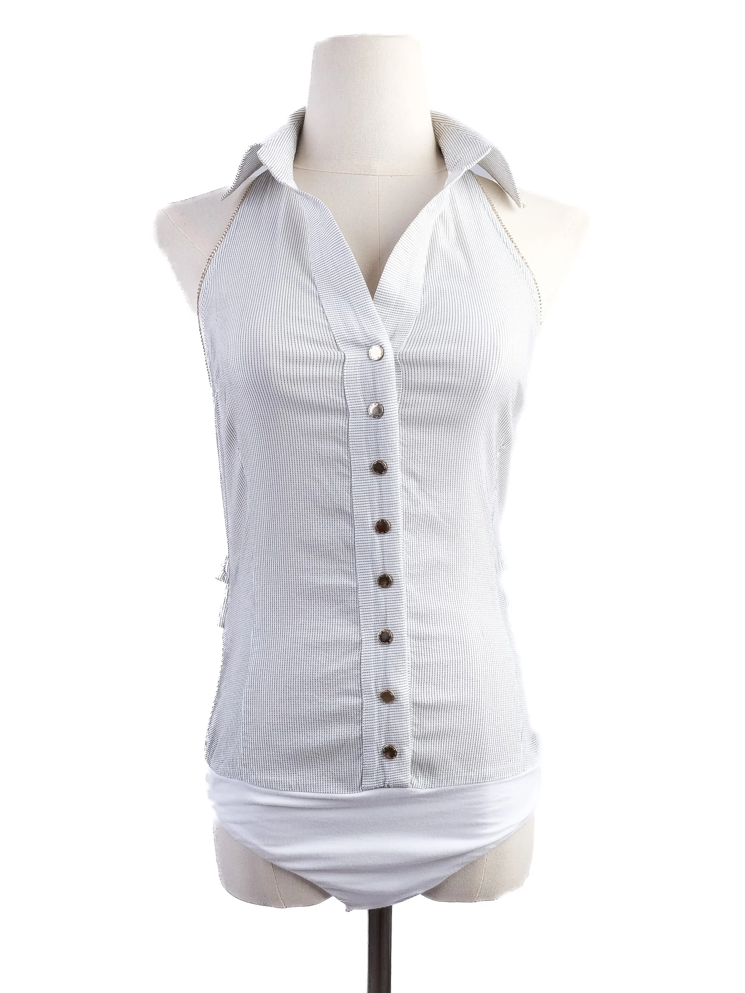 Elisabetta Franchi White Cotton Blouse — 2