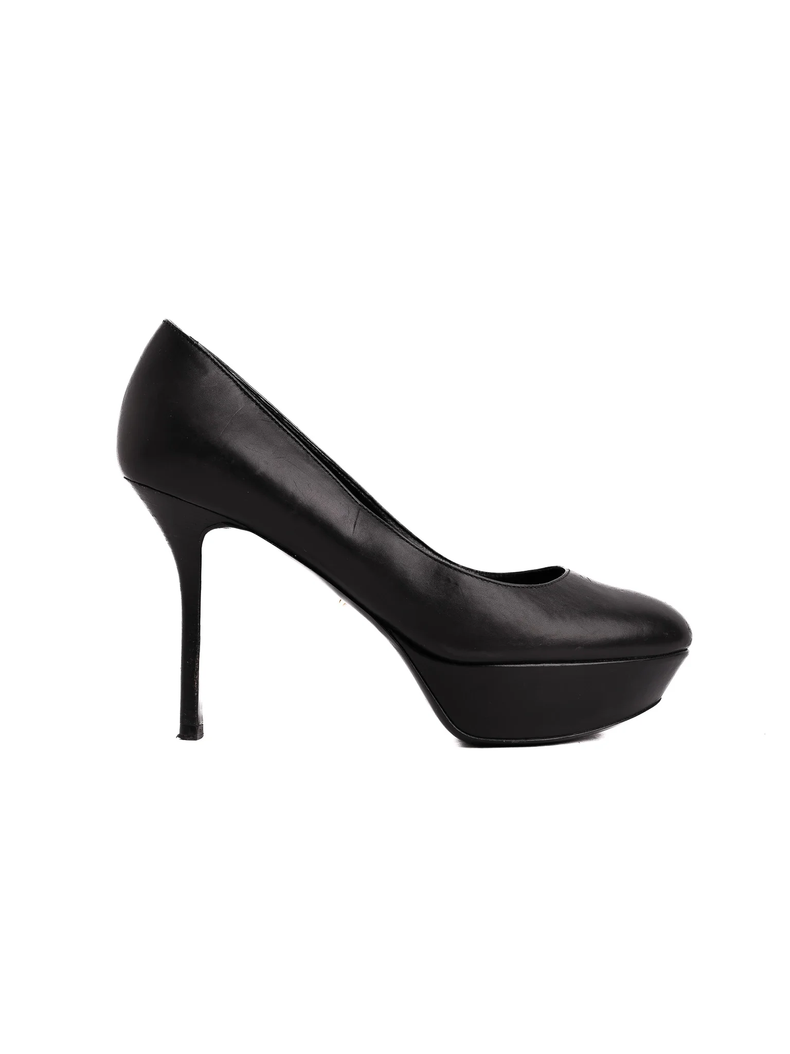Sergio Rossi Black Leather High Heel Pumps — 2