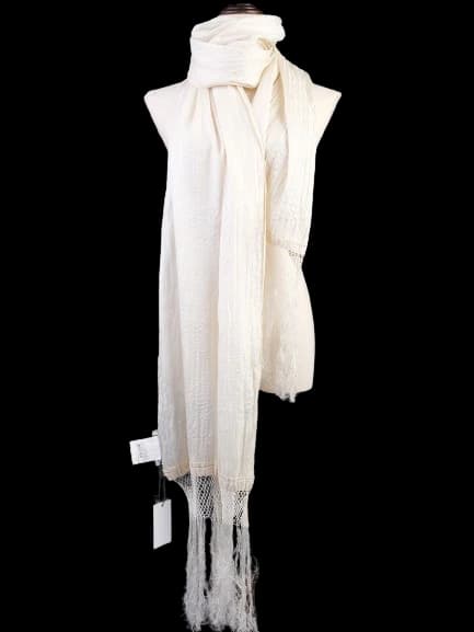 GF Ferre White Silk Scarf — photo 1