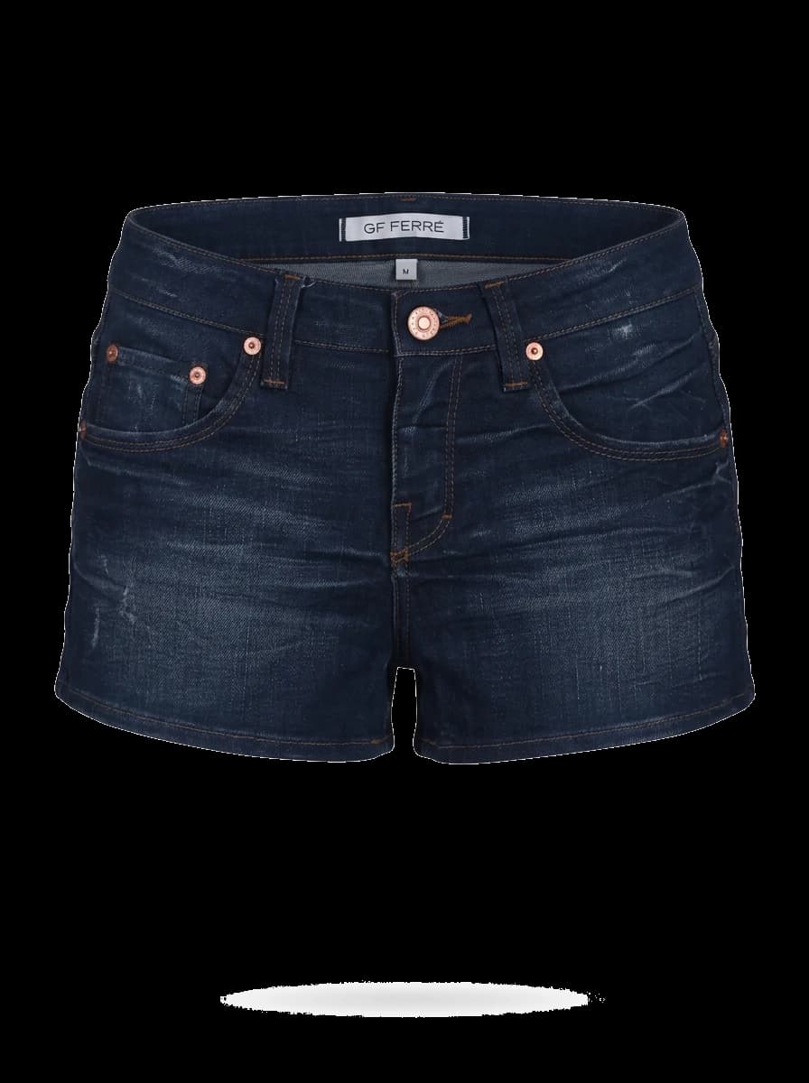 GF Ferre Blue Cotton Denim Shorts — photo 1