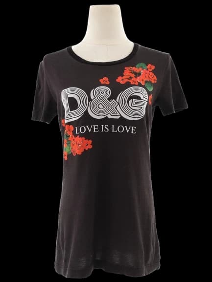 Dolce Gabbana Black Cotton T-Shirt — photo 1