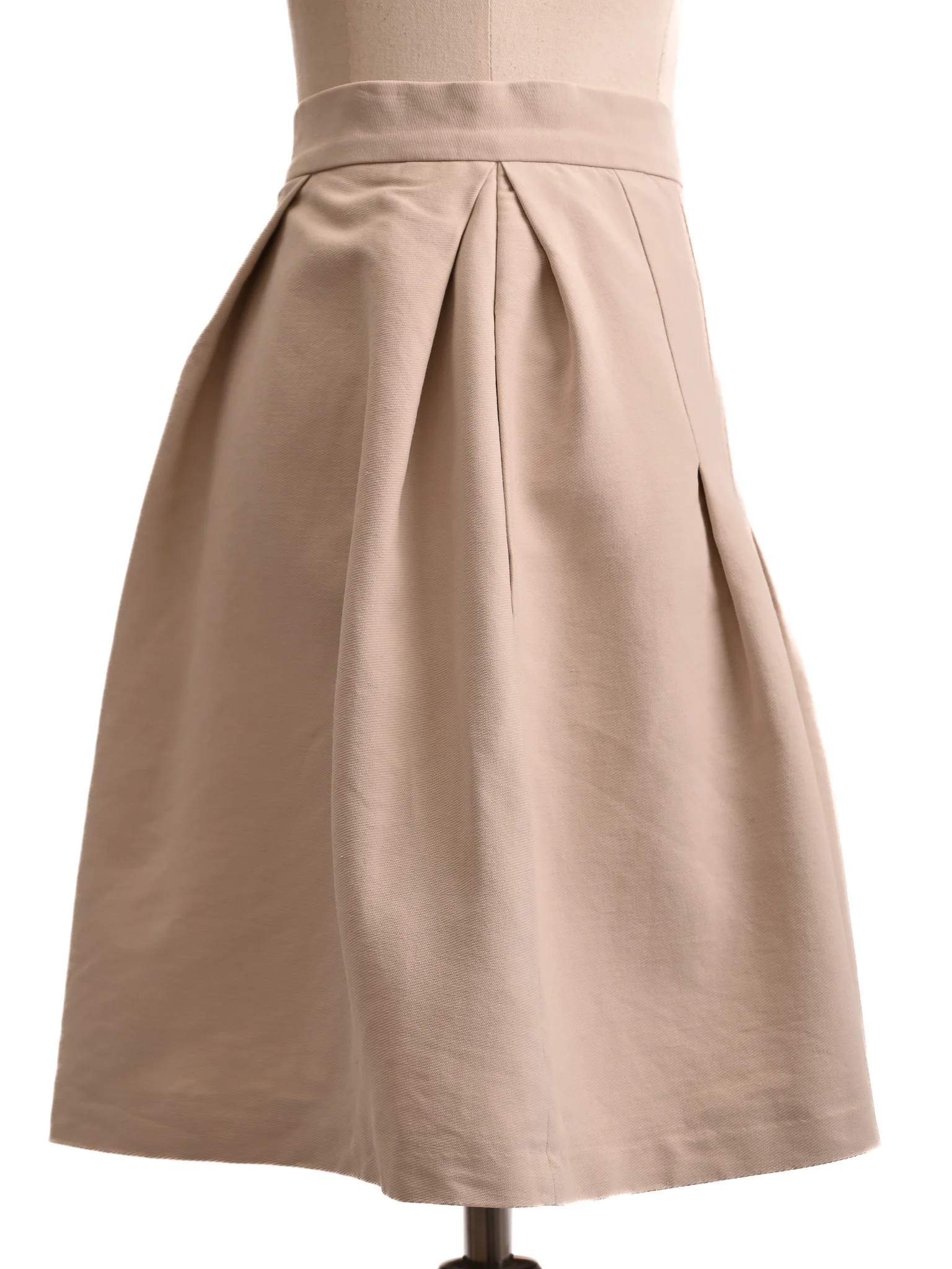 BGN First White Nylon A-Line Skirt — 2