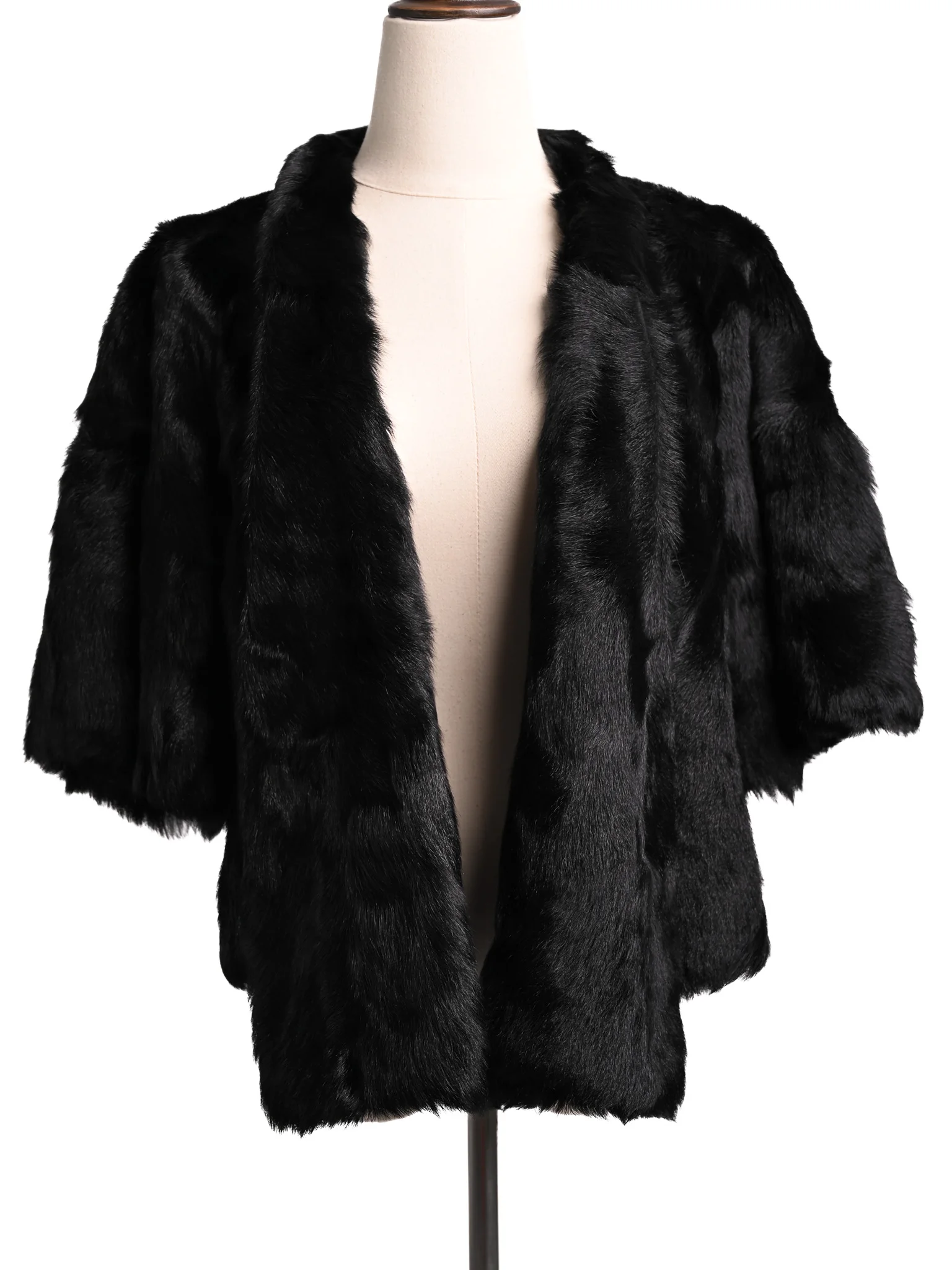 Red Valentino Black Fur Coat — 2
