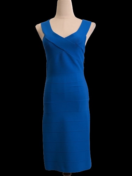 Reiss Blue Nylon Sleeveless Dress — 1
