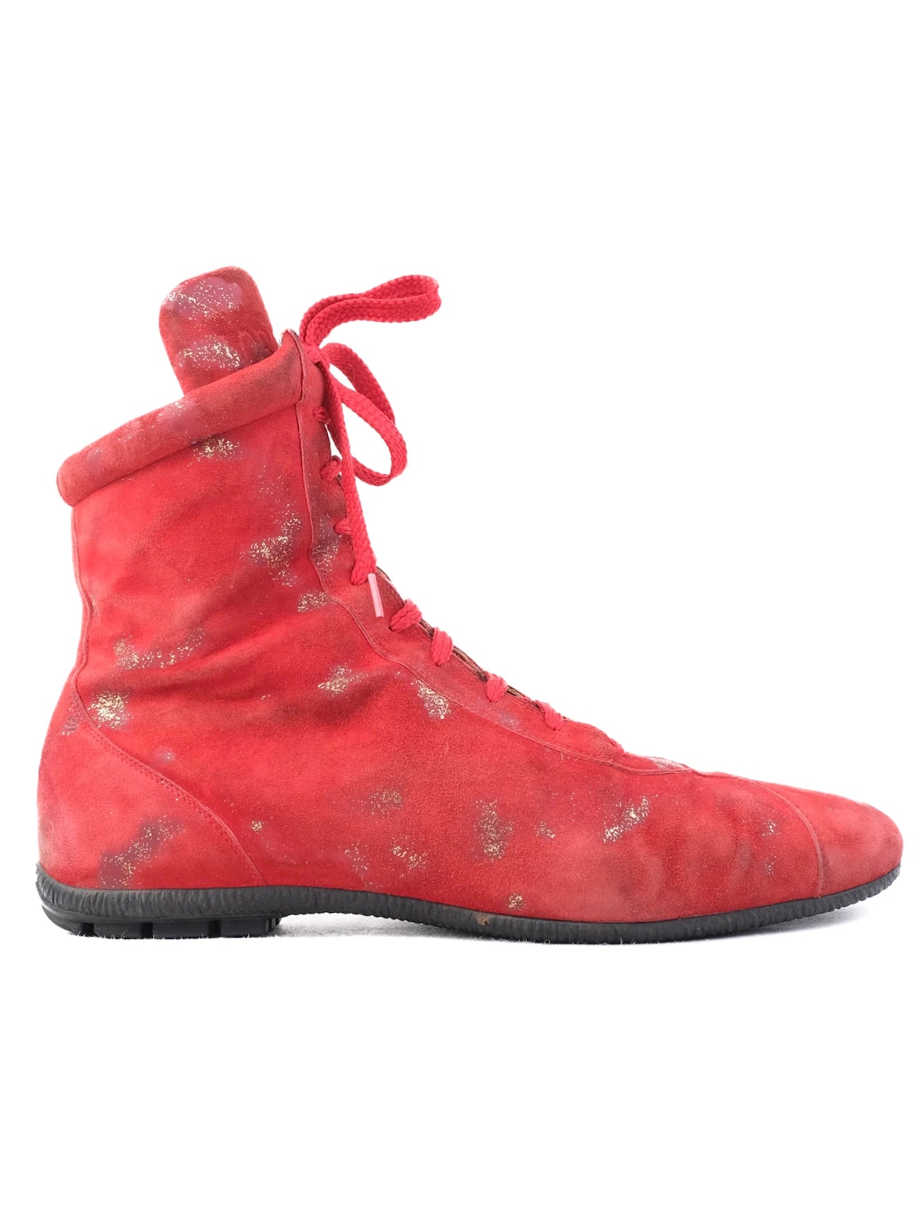 Easy by Loriblu Red Leather Ankle Boots — 3