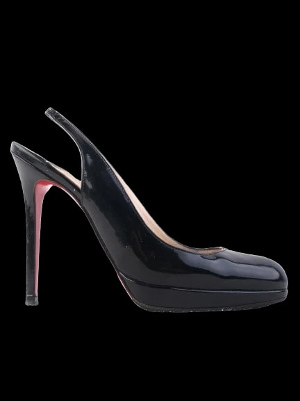 Christian Louboutin Black Leather Sandals — 1