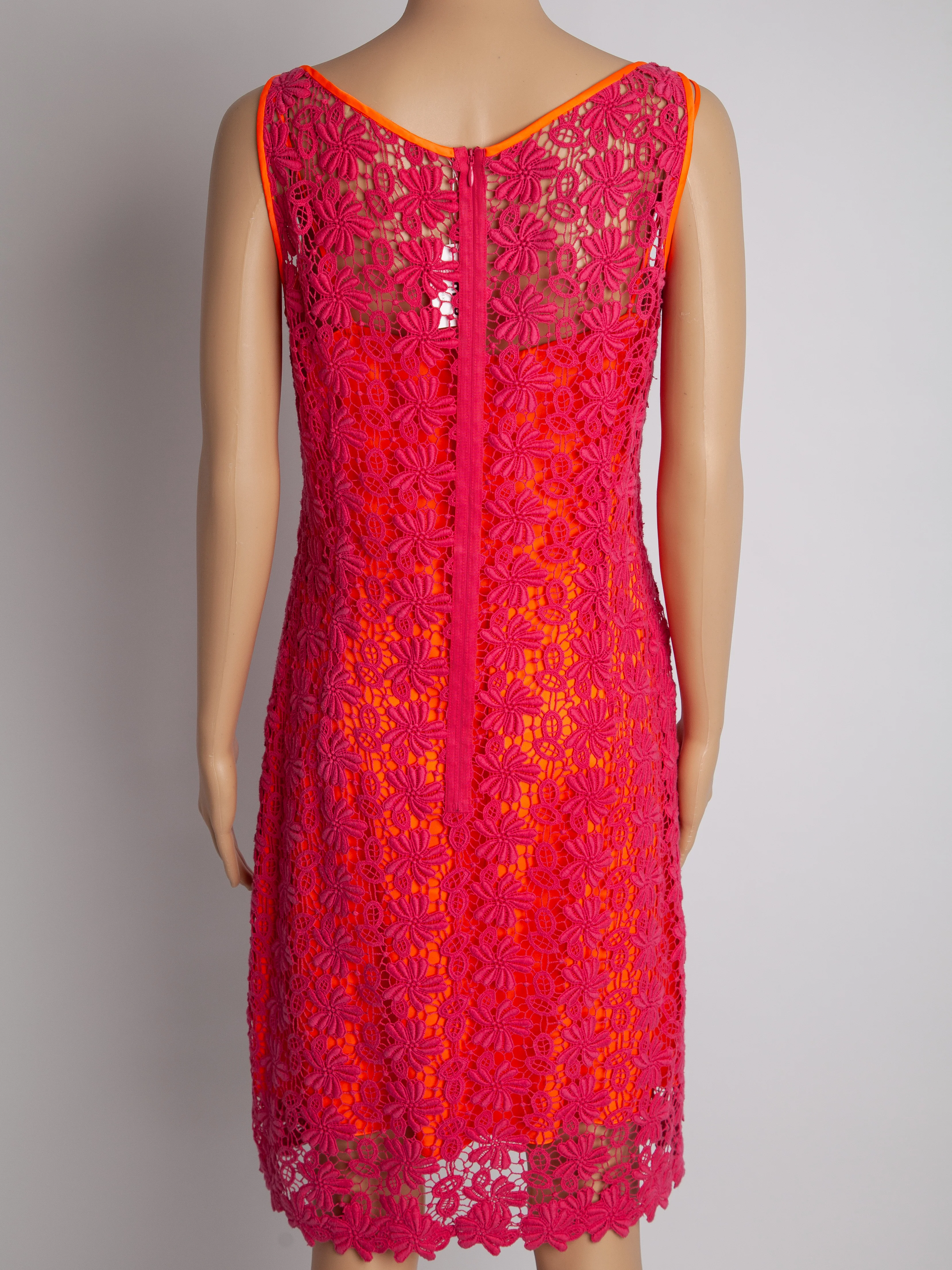 Elie Tahari Pink Polyester Sleeveless Dress — 3