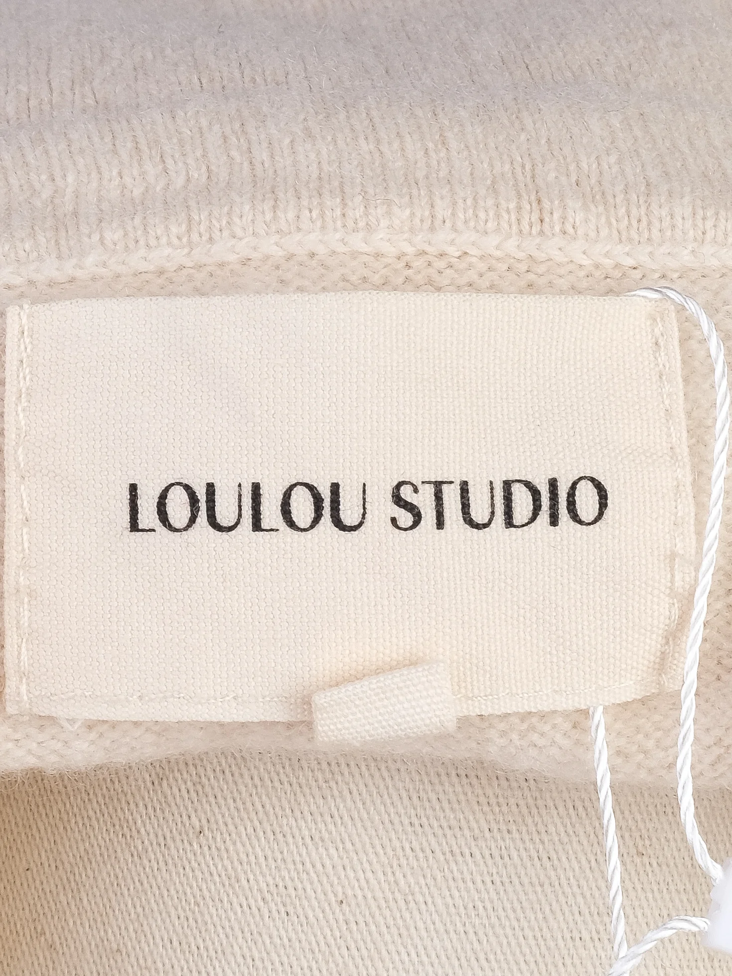 Loulou Studio White Cashmere Pullover — 2