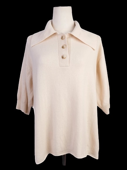 Loulou Studio White Cashmere Pullover — 1