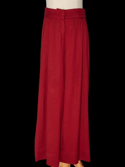Intrend Red Polyester Culottes — 2