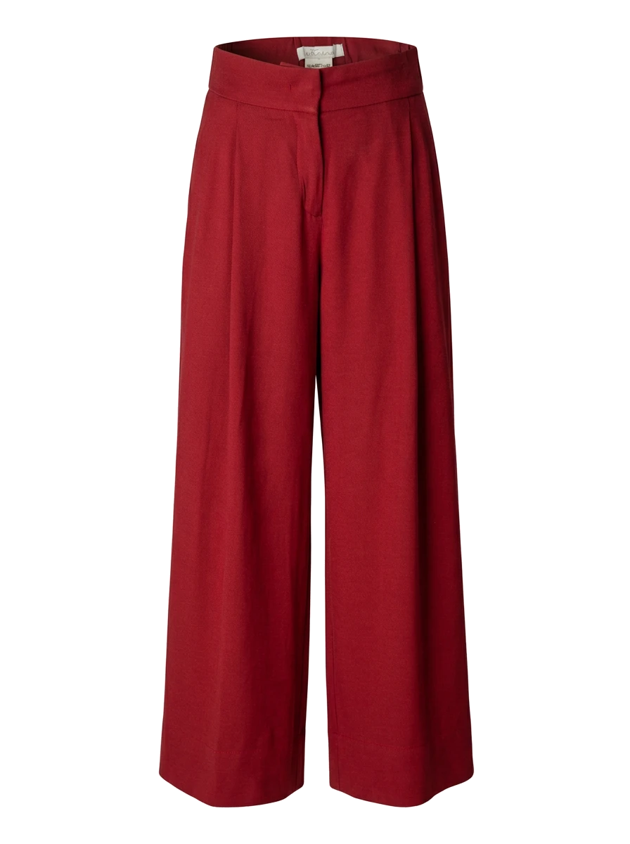 Intrend Red Polyester Culottes — 1