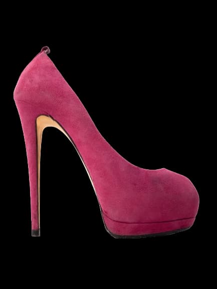 Giuseppe Zanotti Purple Leather High Heel Pumps — photo 1