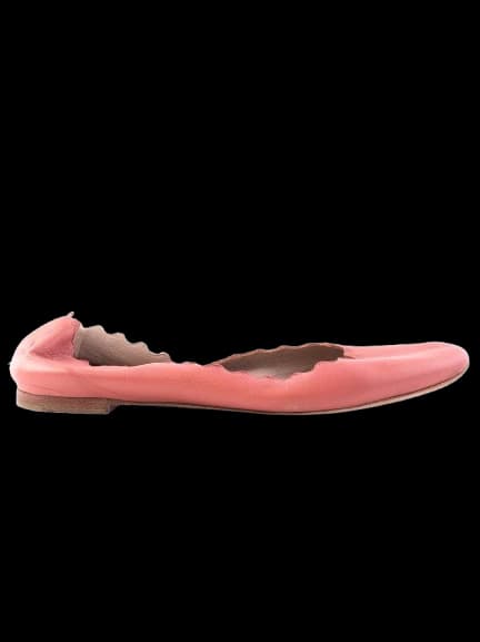 Chloe Pink Leather Ballet Flats — photo 1