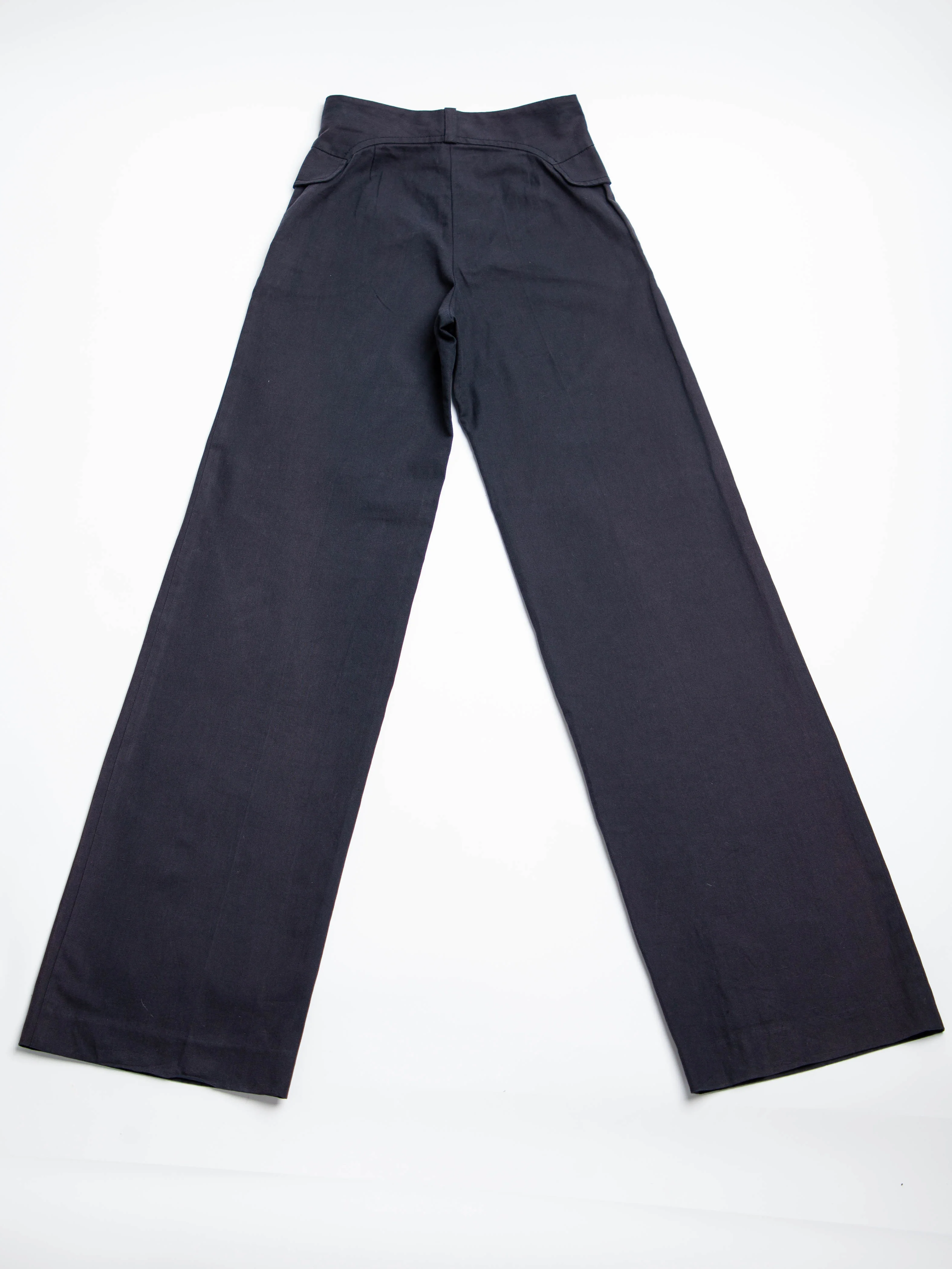 Paul Smith Black Cotton Casual Trousers — 3