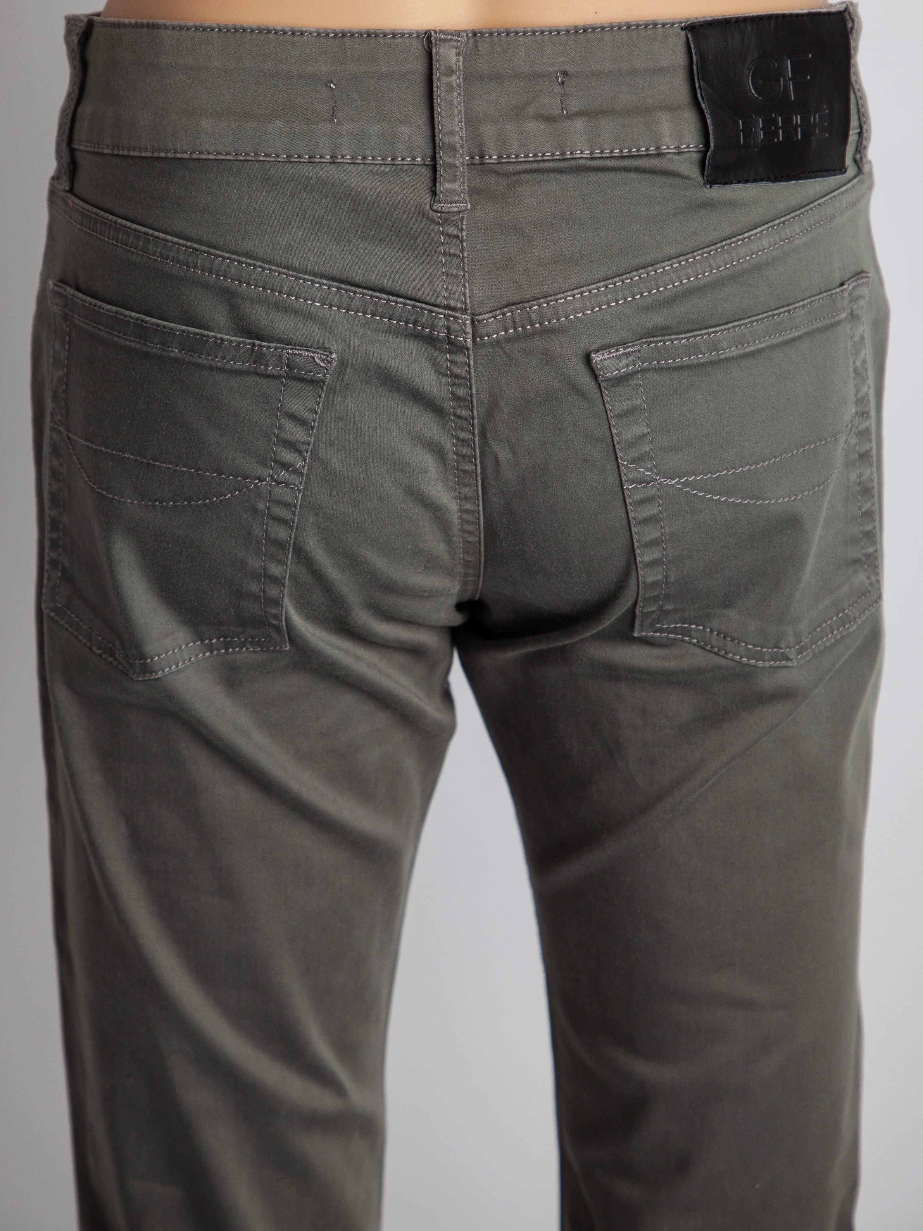 GF Ferre Green Denim Skinny Jeans — 2