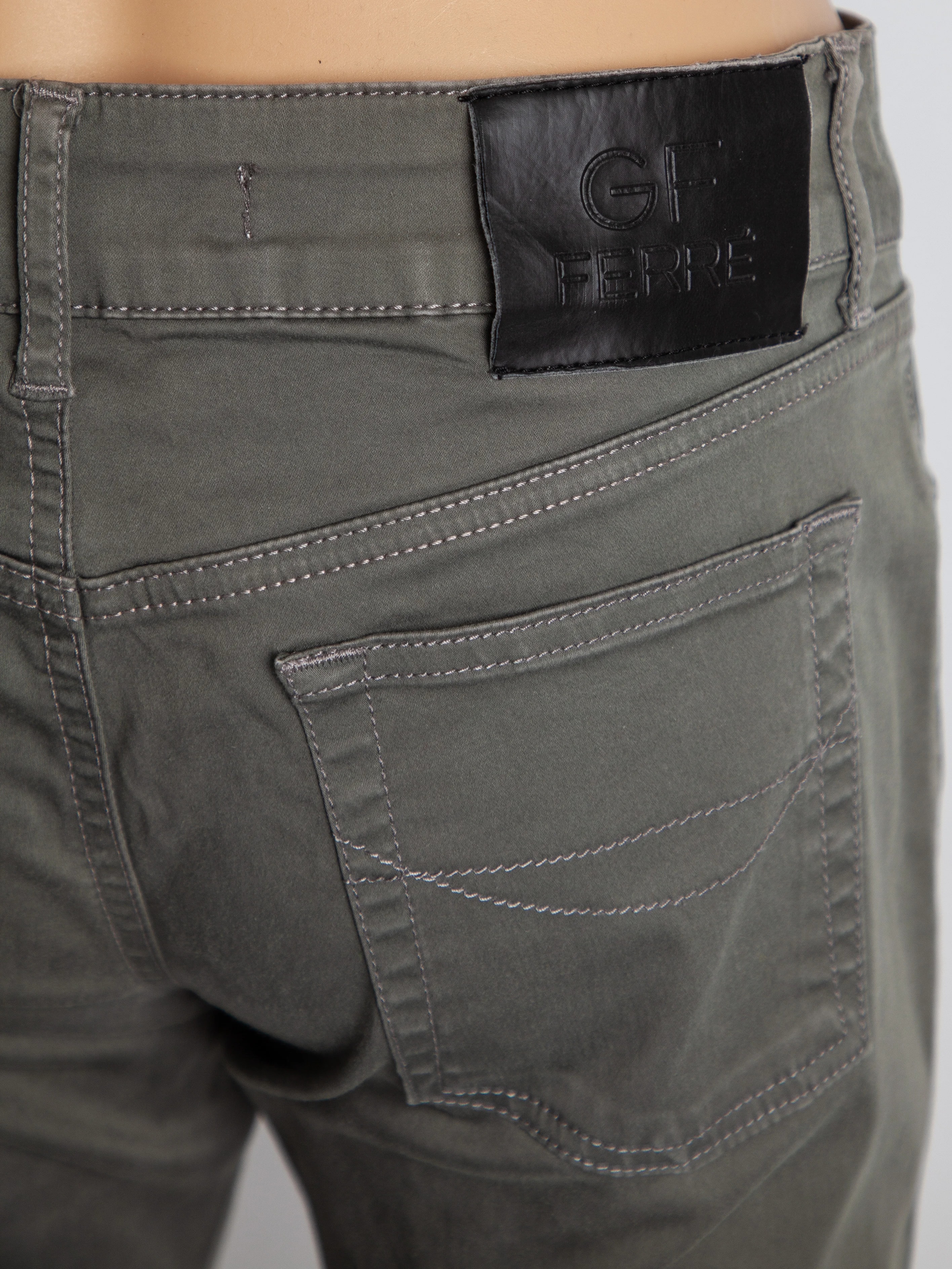 GF Ferre Green Denim Skinny Jeans — 3