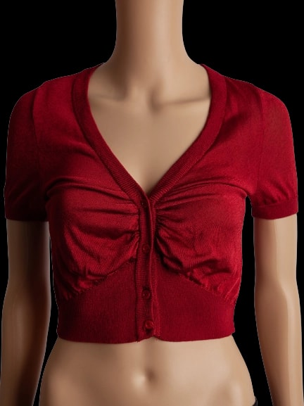 Moschino Red Polyester Cardigan — 1